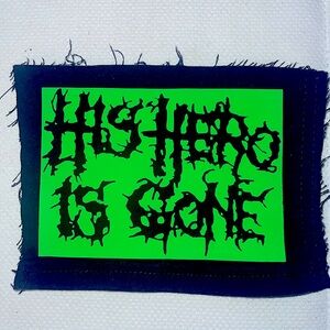 HIS HERO IS GONE denim patch